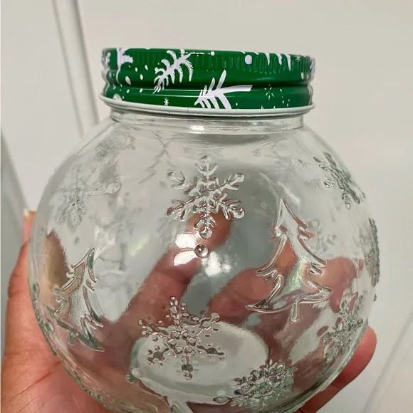 Two Holiday storage glass jars 🌲❄️ - Picture 3 of 4